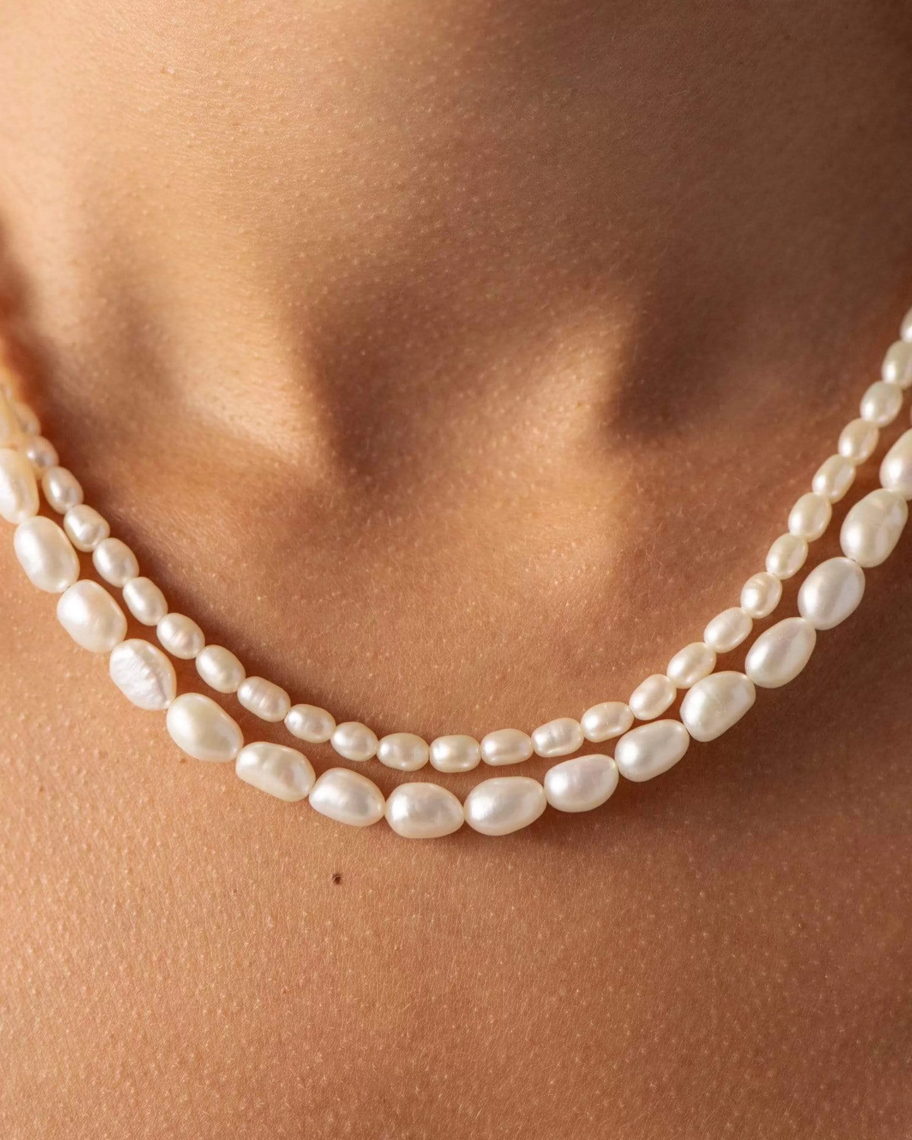 BRUNA The Label Perlen | Statement^Baia Necklace 18k Gold Vermeil & Perlen