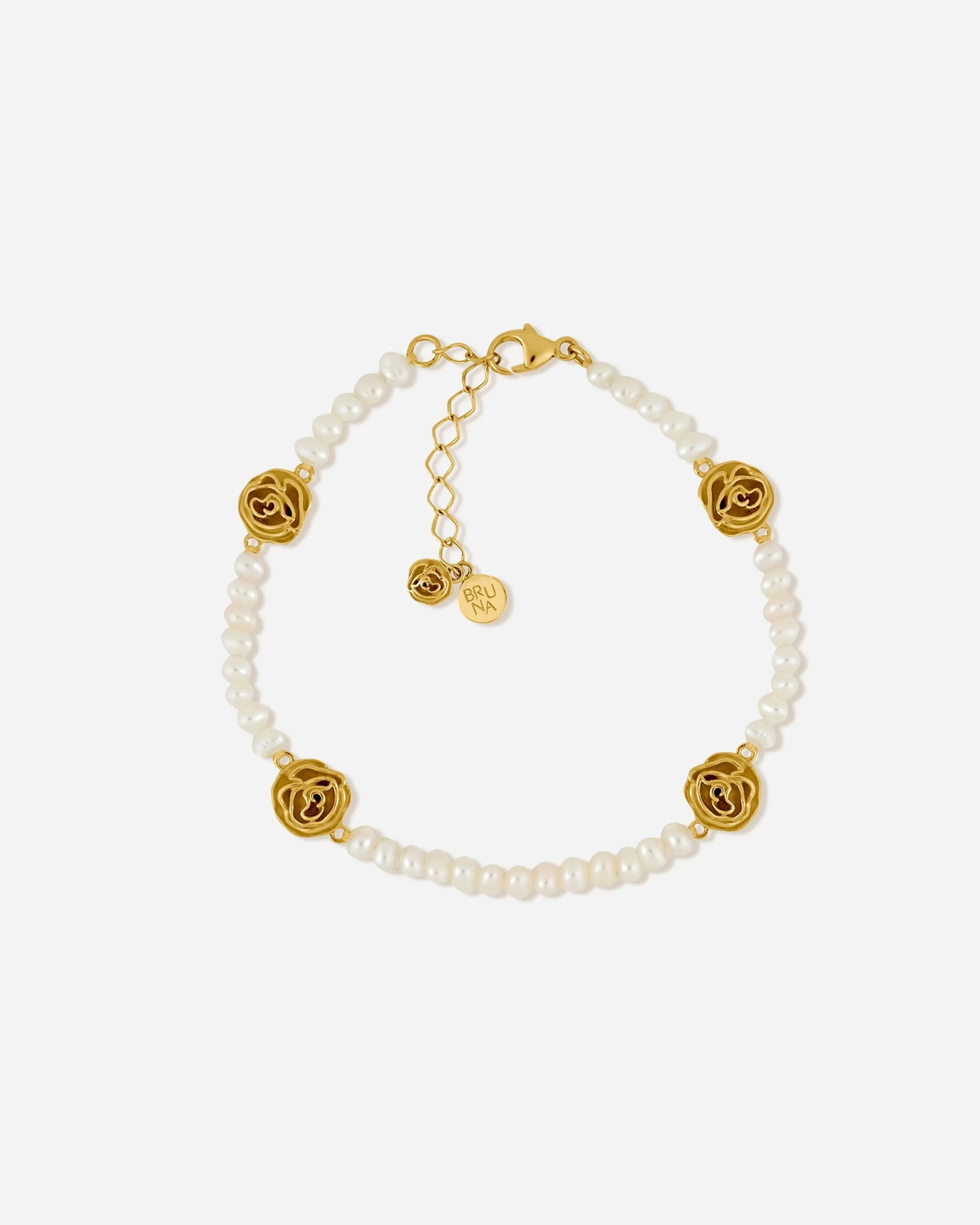 BRUNA The Label Perlen^Basque Bracelet 18k Gold Vermeil & Perlen