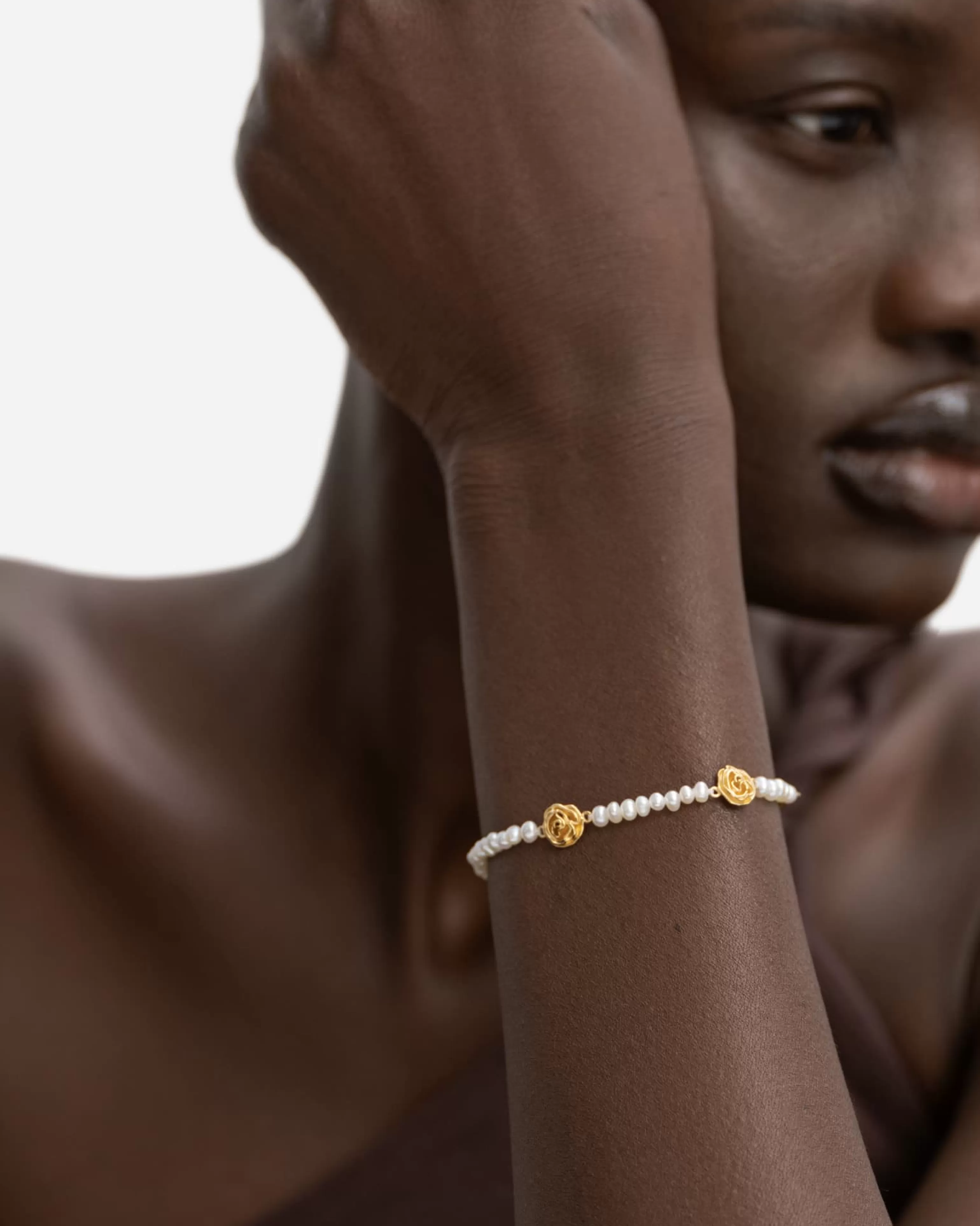 BRUNA The Label Perlen^Basque Bracelet 18k Gold Vermeil & Perlen