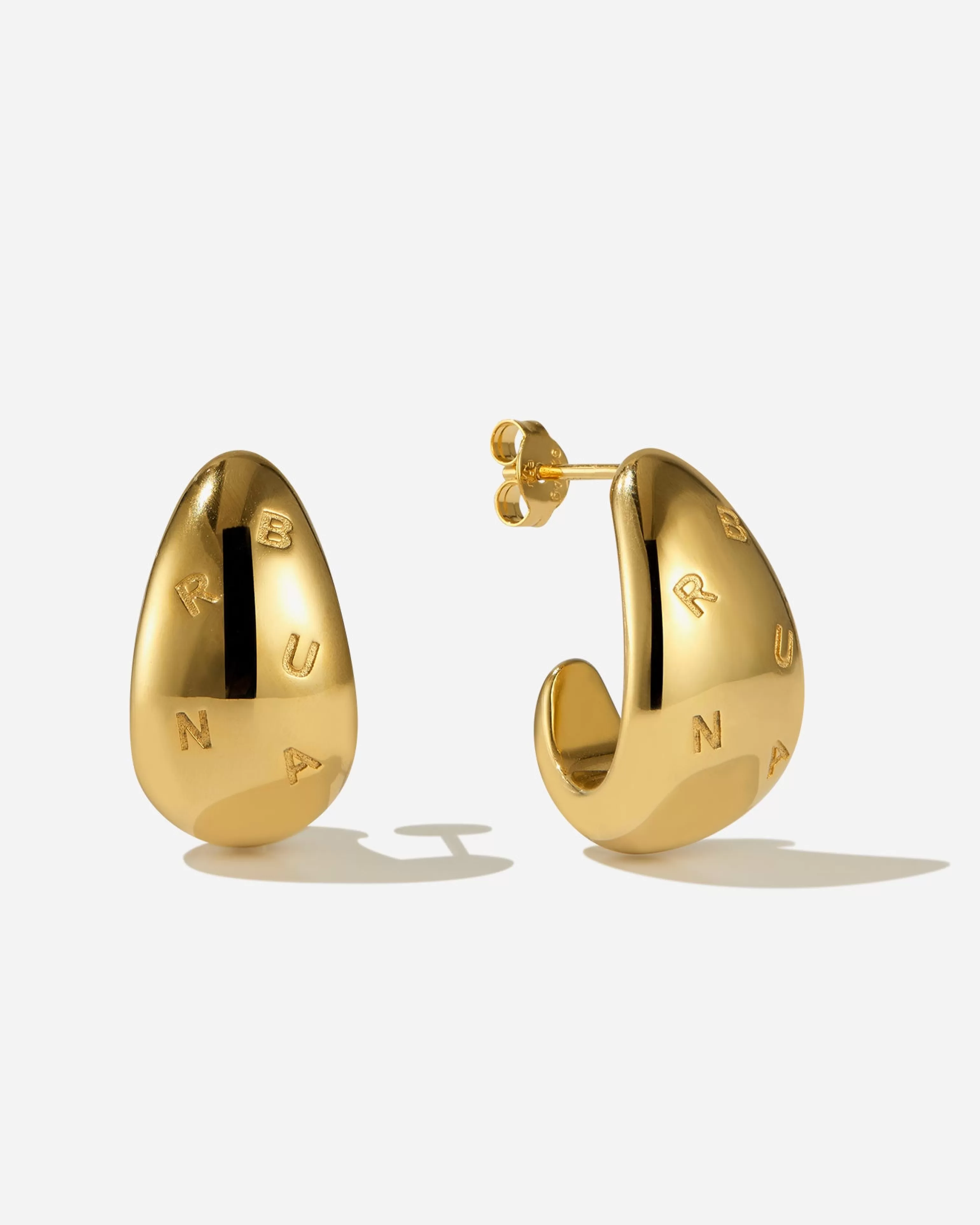 BRUNA The Label Drop^Drop Logo Earrings