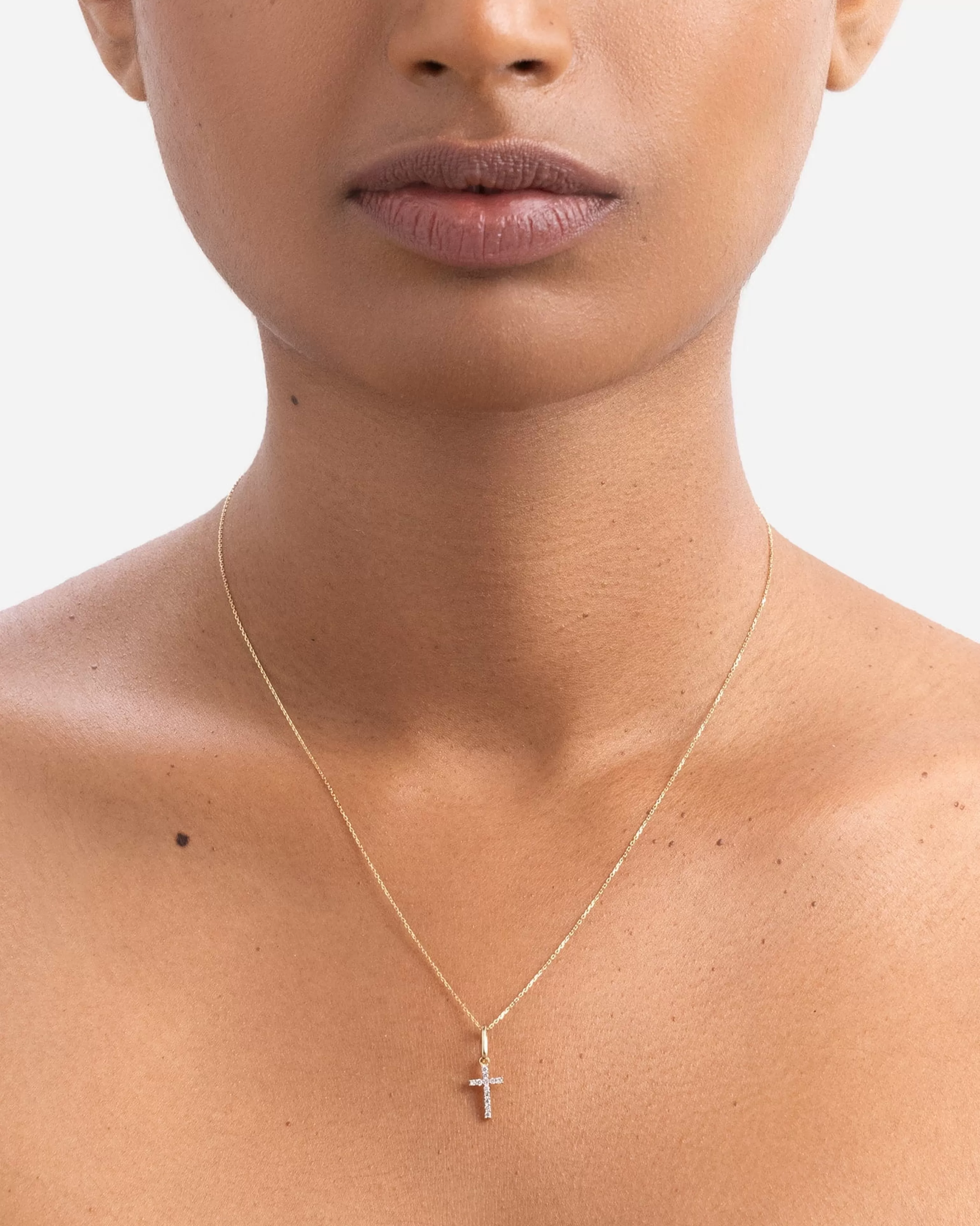 BRUNA The Label Kettenanhänger | Diamantanhänger^Espoir Charm 14k Gelbgold & Laborgezüchtete Diamanten