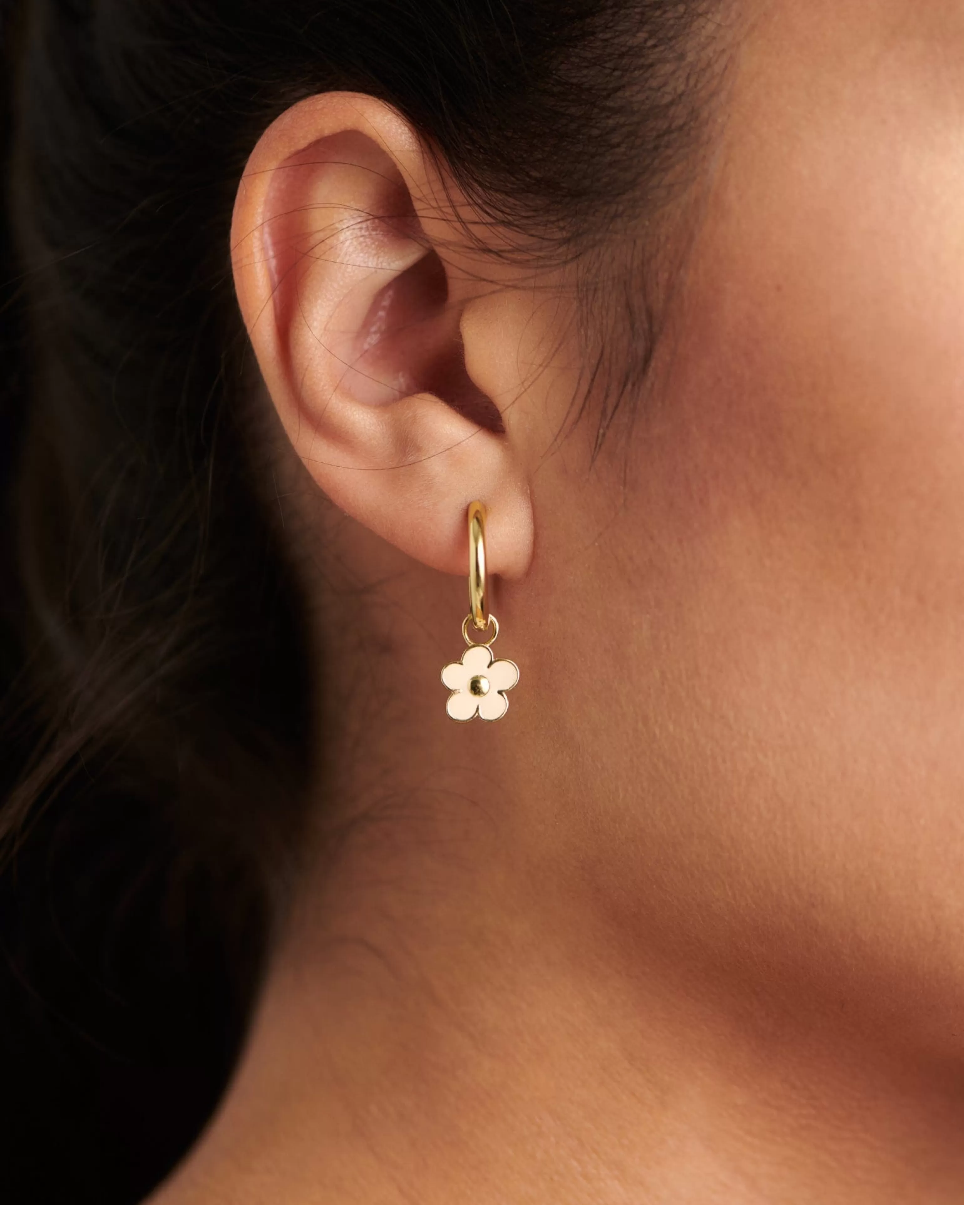 BRUNA The Label Ohrringe | Kettenanhänger^Fleur Small Charm Seashell 18k Gold Vermeil & Emaille