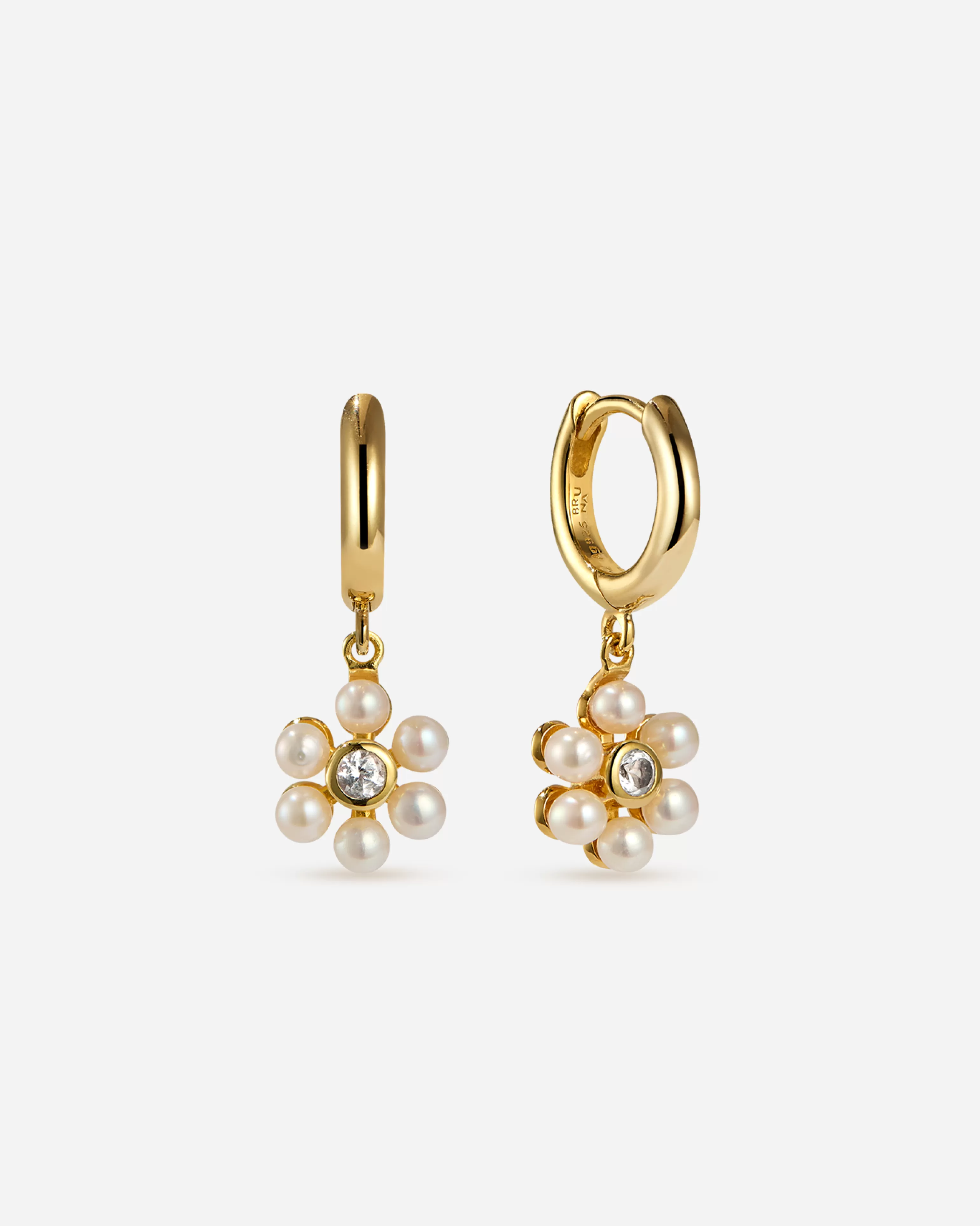 BRUNA The Label Ohrringe Mit Anhänger | Creolen^Gironde Topaz Mini Hoops
