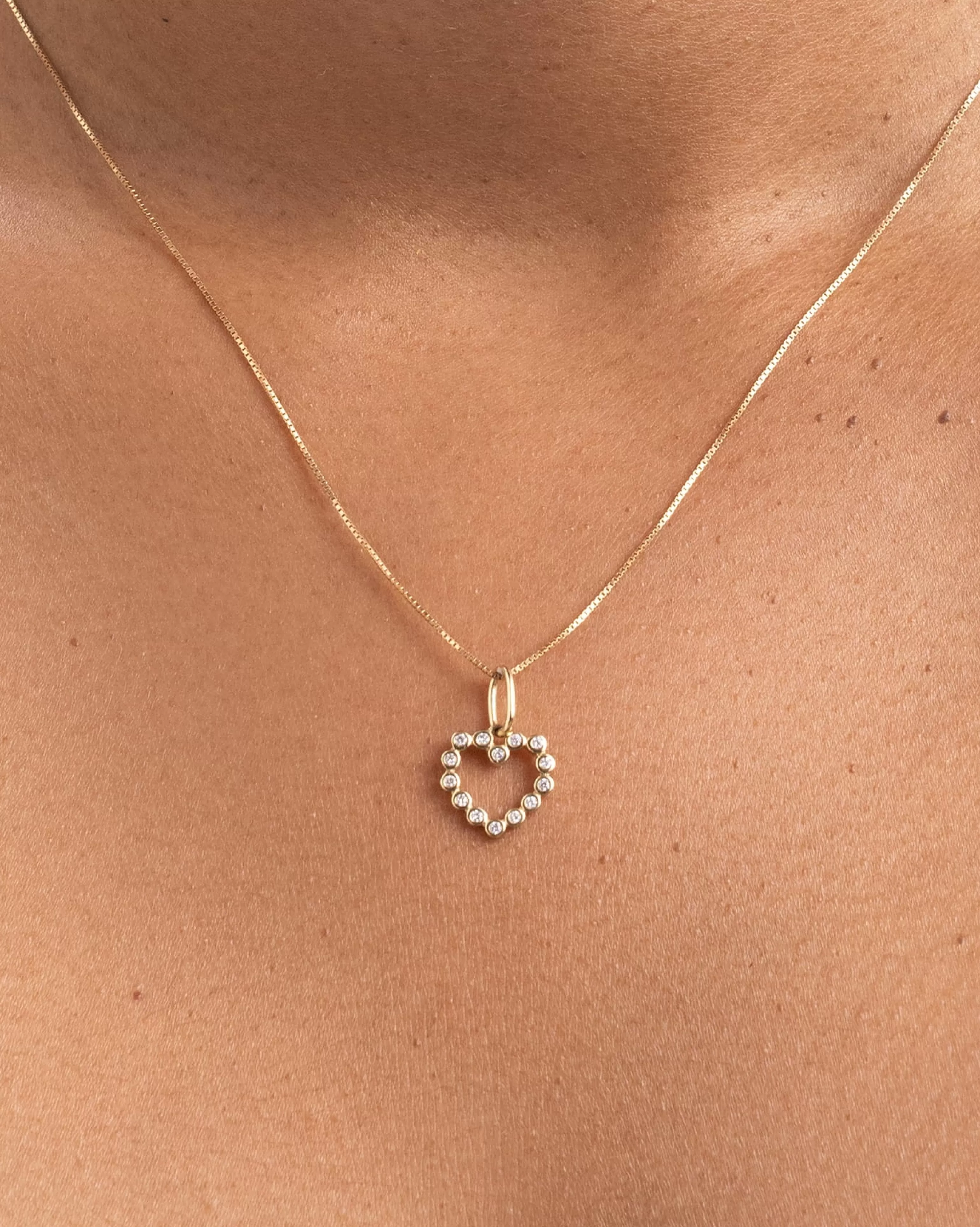 BRUNA The Label Kettenanhänger | Diamantanhänger^Promesse Charm 14k Gelbgold & Laborgezüchtete Diamanten