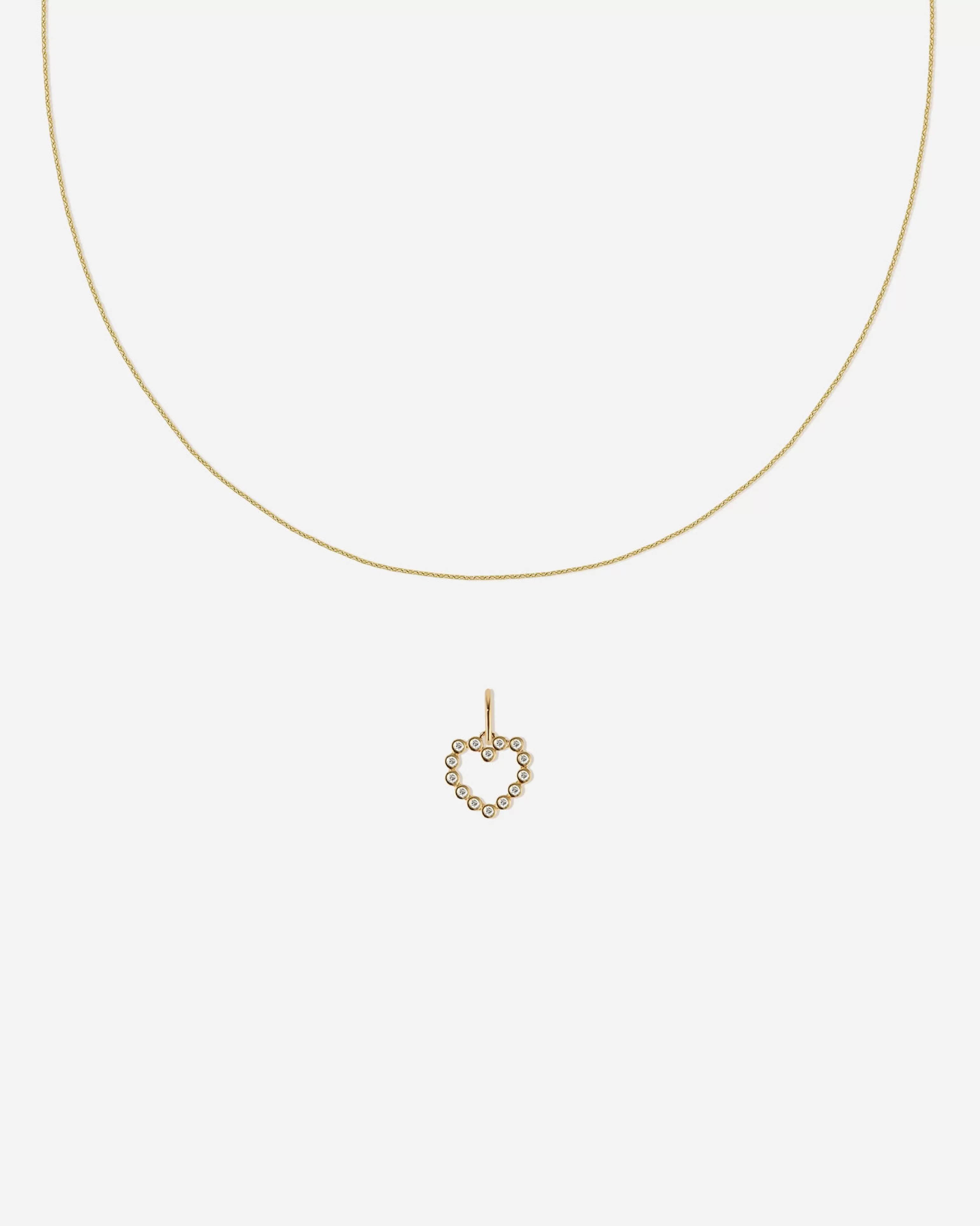 BRUNA The Label Filigraner Schmuck | Charms^Promesse Charm Set 14k Gelbgold & Laborgezüchtete Diamanten