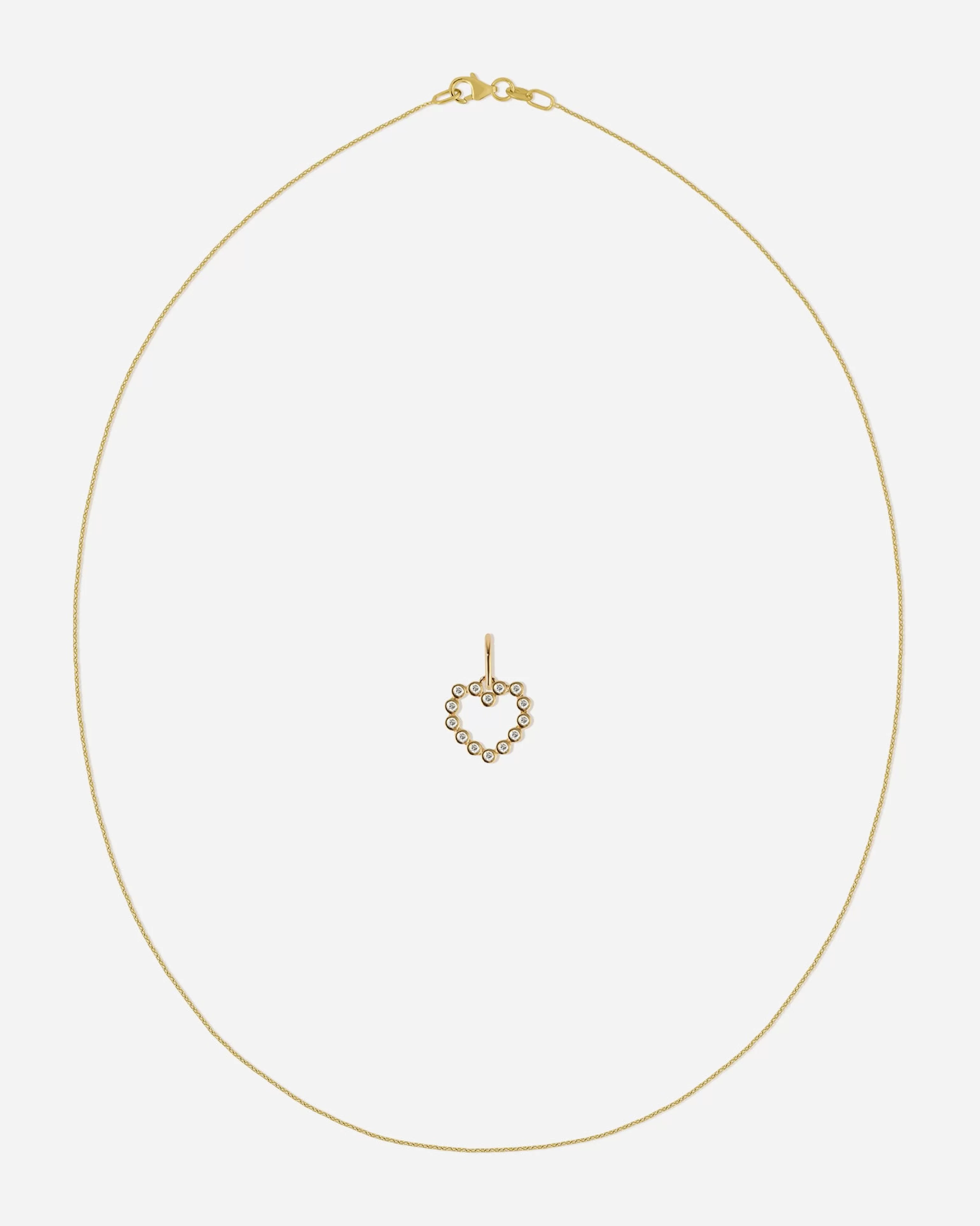 BRUNA The Label Filigraner Schmuck | Charms^Promesse Charm Set 14k Gelbgold & Laborgezüchtete Diamanten
